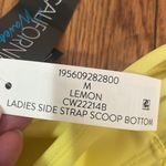 California Waves  Strappy‎ Side Hipster Bikini Bottoms Swimsuit Yellow Junior’s M Photo 4