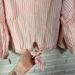 Lavender Field NWT Striped Tie Front Top Size Large Photo 5