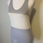 Lululemon gray & cream striped racerback tank top Photo 2