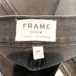 frame denim Le High Straight Feather Hem Cropped Jeans Ludlow Black 26 / 2 Photo 2