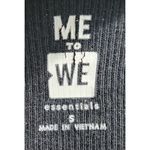 Me To We Essentials Black Crop Top Long Sleeve Ribbed Basic Fitted Shirt Size S‎ Photo 2