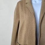 J.Crew  Tan Open Front Sweater Blazer Merino Wool Blend Women's XXS Photo 2