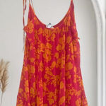 Peach Love California ✨Peach Love Tropical Vibes Only Tiered Mini Sz Large Dress✨ Photo 0