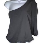 Lola One Shoulder Black Top‎ Size L Photo 0