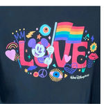 Disney Walt  World Mickey Mouse Love Pride 2023 Rainbow Tee‎ Shirt Size 3X Photo 1