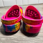 Crocs Classic Tie Dye Clogs Pink Blue Yellow Comfort Slip On Sandals M5/W7 Photo 8