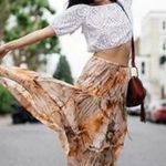 ZARA Studio Tie-Dye Skirt Photo 3