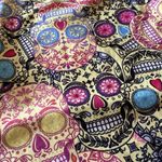 Kimmery Sugar Skull Multicolor Skirt/Short Athletic Skort Cellphone Pocket XL Yellow Photo 1