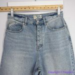 Free People NEW  We‎ the Free curvy straight  jeans button fly, women's size 30 Photo 2