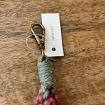 Adorro NWT macrame daisy flower wristlet keychain green pink girly cottage Photo 5