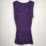 Retrofête Retrofete Carnegie Embellished Sequin Mini Dress Purple Small Sleeveless NWT Photo 5