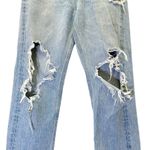 AGOLDE  90s Midrise Straight Jeans in Fall Out Distressed Wash Women’s Size 26 Photo 8