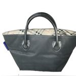 Burberry Blue Label Nova Check Mini Tote Black Nylon Photo 7