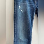 ZARA Trafaluc Medium Blue Distressed Jeans with Pearl Hem Skinny Jeans, Size 4 Photo 9