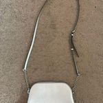 Michael Kors Authentic  Pale Jet Set Silver Saffiano Leather Large Dome Crossbody Photo 8