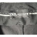 ZARA  Black Wide Leg Capri Cotton Blend Dress Pants Size‎ Medium Photo 2