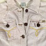 VTG Y2K Pink Corduroy Trucker Jean Jacket Boho Barbie Retro Festival Sz Large L Photo 2