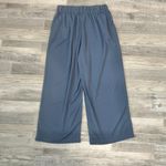 Halara  NWT Flex High Waisted Pocket Wide Leg Waffle Pants Blue Q46 Photo 9