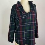 Trovata Birds of Paradis Erica Pleated Collar Blouse Green Size M Photo 1