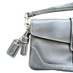 Coach Black Leather Wristlet Clutch Purse 7”x4” Photo 4