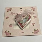 NWT Papel Giftware Brooch Pin Pink / White Heart with Ribbon Photo 4