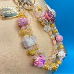 Handmade 🐰Luxury Bag/Phone Chain Charm/Keychain Sparkly Bling Beads Rhinestone Pink Bunny Photo 1