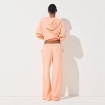 SKIMS French Terry Zip Up Hoodie in Cantaloupe, Size Small Photo 4