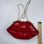 Lucite PVC Red Lip Clutch Shoulder Crossbody‎ Messenger Bag Photo 3