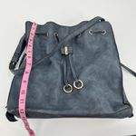 JustFab faux leather drawstring bag side tassel gold hardware spacious on the go Photo 6