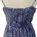 Japna Japan Blue Mandala Sleeveless Maxi Dress M Hand Made India Photo 6