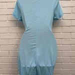 NWT Acelitt women’s front cutout sky blue mini dress size s Photo 3