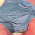 Cromia Large Leather Handbag Burgundy Made in Italy Purse Red Photo 3