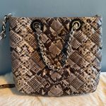 Kate Spade  Gold Coast Maryanne Snakeprint Quilted Leather Shoulder Bag Photo 4