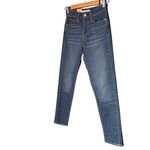 Levi's NWT Levi’s Wedgie Jeans High Rise Skinny Distressed Dark Wash Size 25 | 0 NEW Photo 5