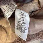 Garage  Jacket Teddy Coat Womens Size Small Taupe Beige Cropped‎ Zip Up Jacket Photo 5