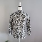 Loft Mock Turtleneck Cheetah Print Sweater SP Photo 1
