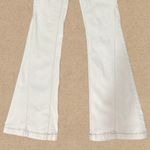Cream Flare Jeans Panel Seam Boho Y2K Bell Bottom Denim Hippie Festival Sz 1/24 Photo 2