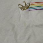 Adidas  Originals womens Linear Cropped Tee White X-Small Photo 5