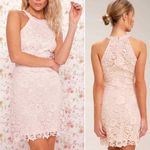 Lulus ‎ Love Poem Blush Pink Lace Mini Dress Blush Pink Womens Size S Lined Photo 2
