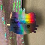 Hello Kitty  x forever 21 holographic Tag with Rainbow Sequins size small Photo 6