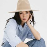 Gigi Pip EMMA WIDE BRIM FEDORA HAT Tan Photo 0