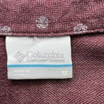 Columbia Womens Polka Dotted Preppy Casual Button Down Roll Tab Sleeve Size M Photo 2