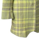 & Other Stories Jacket Mini Dress Long Blazer Yellow Gray Plaid Women’s Size 0 Photo 9