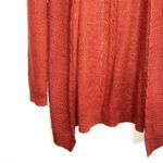 Maurice's Burnt Orange Open Front Lattice Back Knit Cardigan Photo 3
