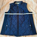 kim rogers  Navy  Puffer Vest  Full Zipped Pockets Lined Women's Size Large Photo 6