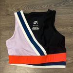 JoyLab  Black & Multicolor Sports Bra, Size Small Photo 0
