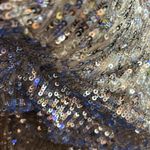 XScape (with flaws)Size 10 Beige/Tan Underlay Silver Sequin 1 Arm Party … Photo 14