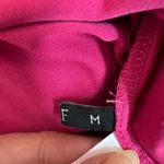 SheIn Barbiecore Pink Mock Neck Quarter Sleeve T-Shirt Size Medium Photo 4