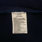 Foxiedox  Blue Maisie Lace Velvet Trim Midi Dress Sheer Overlay Sleeveless size 2 Photo 11