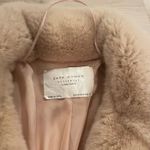 ZARA  Plush Faux Fur Coat in Cream Photo 2